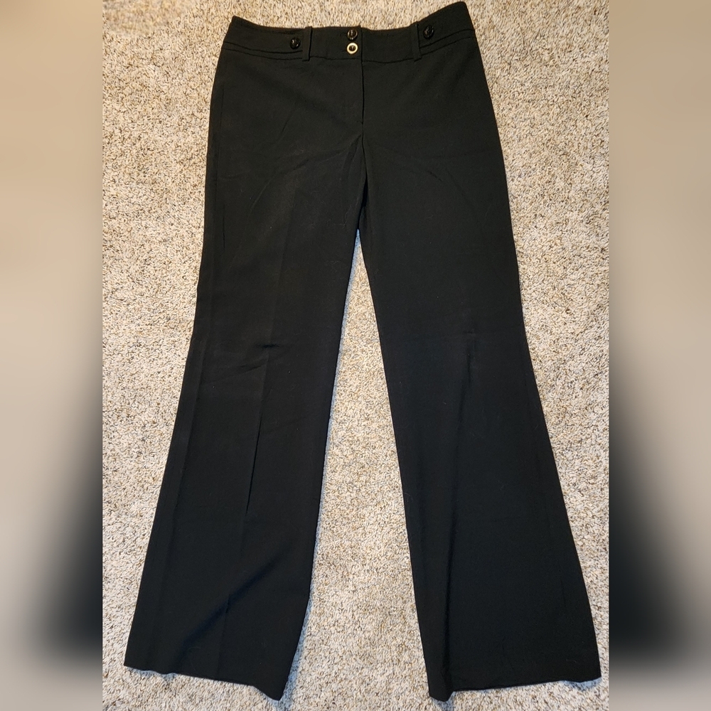 Ann Taylor Signature Fit 2 Button unlined Sz 6 Dress pants Black